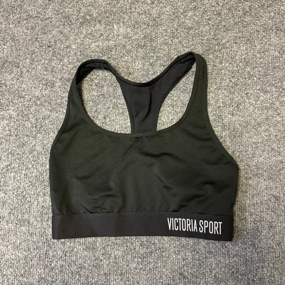 Victoria Sport Sport Bra Womens Size S Black Racerback The Player Athletic Gym